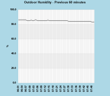 Outdoor Humidity 60 min